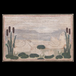 American Hooked Rug #17183